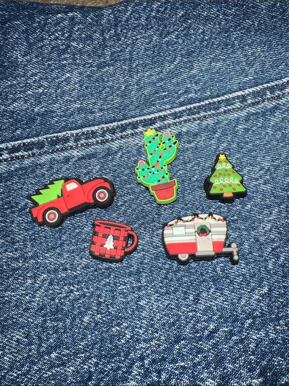 CROCS Christmas Jibbetz. 5 piece.